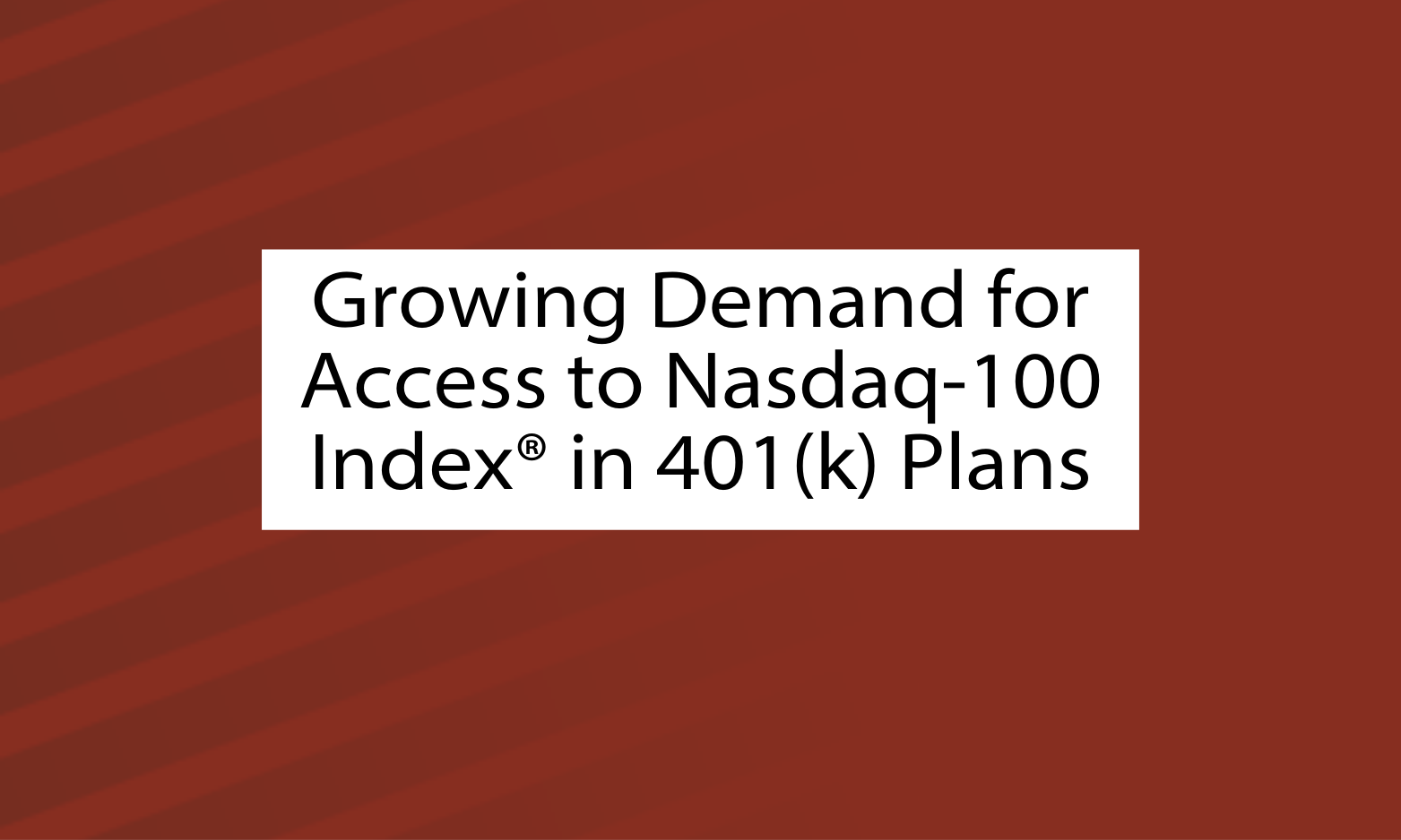 Blogs on The Annual Nasdaq 100 Retirement Plan Survey (1)